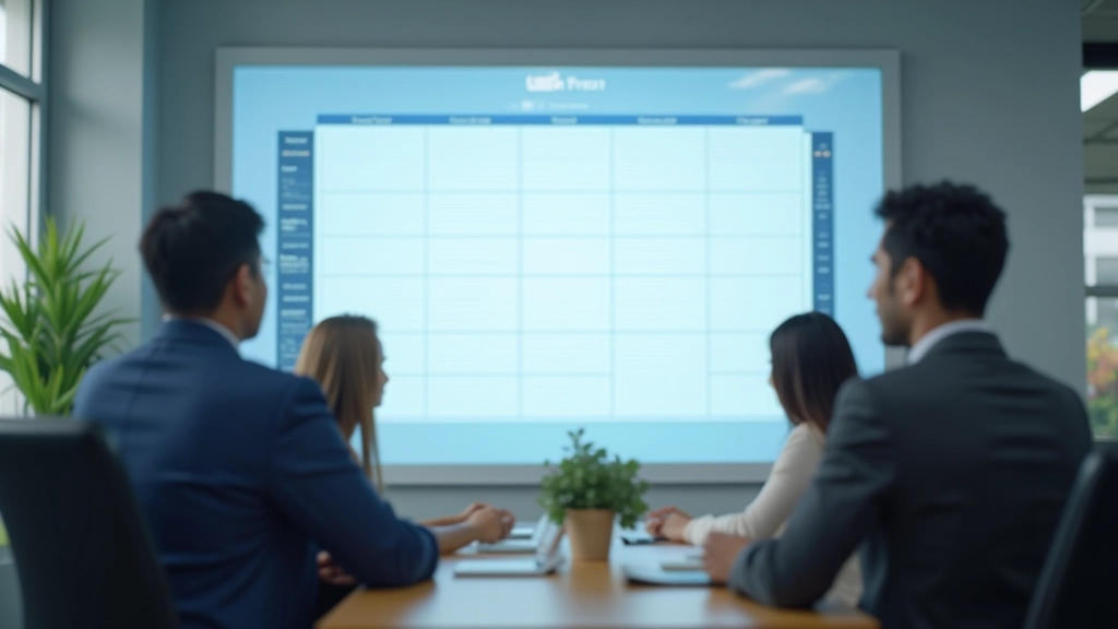 Team members reviewing weekly schedule on collaborative planning board